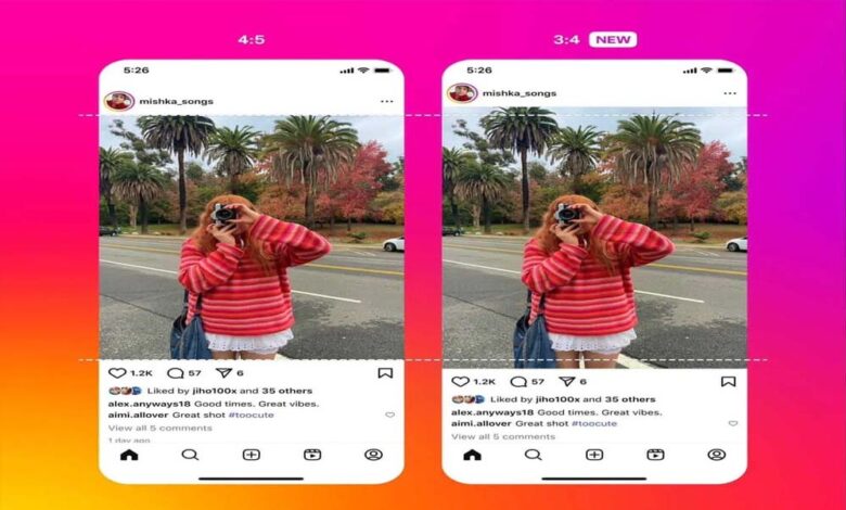 Instagram अब 3:4 आस्पेक्ट रेशियो वाली फोटो को सपोर्ट करेगा, यूजर्स बिना काटे तस्वीरें अपलोड कर सकेंगे