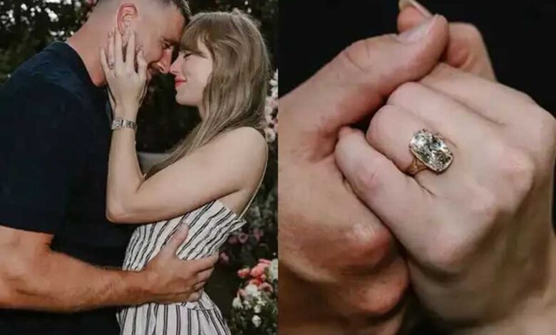Travis Kelce ने पहनाई Taylor Swift को करोड़ों की रिंग, सोशल मीडिया पर चर्चा तेज