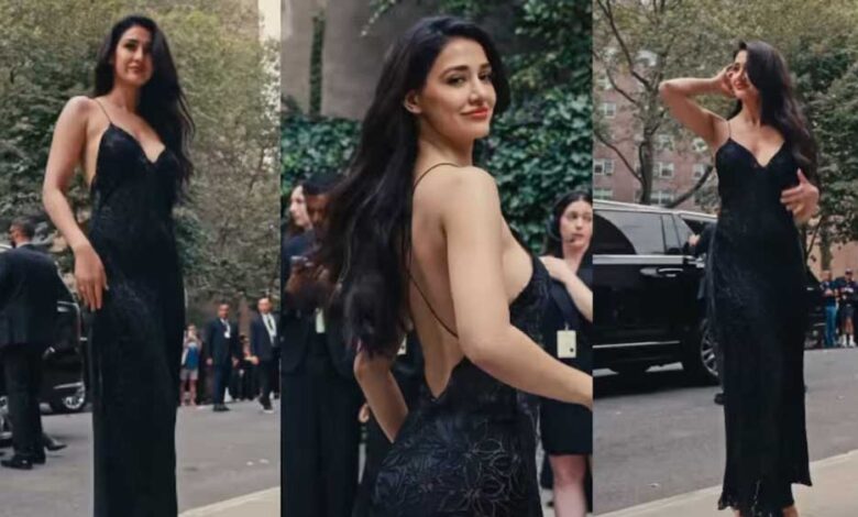 न्यूयॉर्क फैशन वीक में दिशा पाटनी का स्टाइलिश जलवा, ब्लैक स्लिप ड्रेस में छाई लाइमलाइट