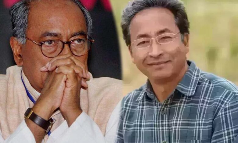 दिग्विजय सिंह ने NSA एक्शन को बताया गलत, सोनम वांगचुक के साथ कांग्रेस का समर्थन