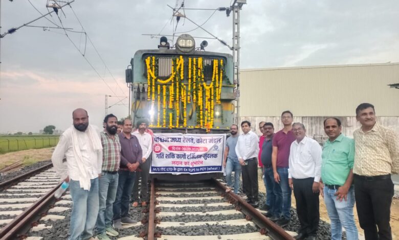 कोटा मंडल के सुंदलक स्टेशन पर गति शक्ति मल्टी-मॉडल कार्गो टर्मिनल में प्रथम रेक लदान का शुभारंभ