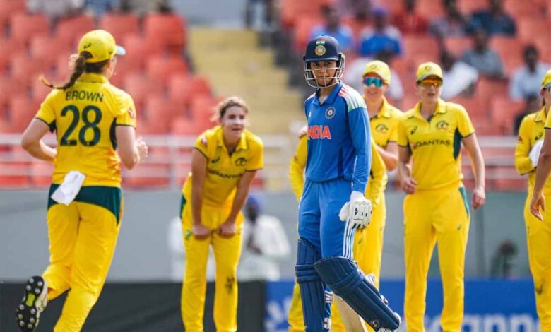 भारत के खिलाफ मैच में ऑस्ट्रेलियाई महिला टीम को धीमी ओवर की वजह से जुर्माना