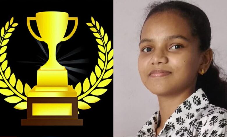 छिंदवाड़ा की वैष्णवी सरियाम 12वीं टॉपर, बालिका विज्ञान पुरस्कार से सम्मानित