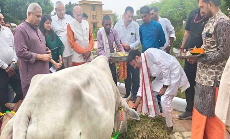 गोवर्धन पूजा प्रकृति से जुड़े रहने की देती है सीख- उप मुख्यमंत्री शुक्ल