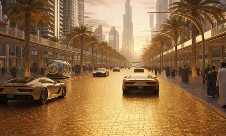 Gold के दाम आसमान पर, दुबई में इतिहास रचने जा रही दुनिया की पहली ‘सोने की सड़क’! UAE के शेख का बड़ा ऐलान